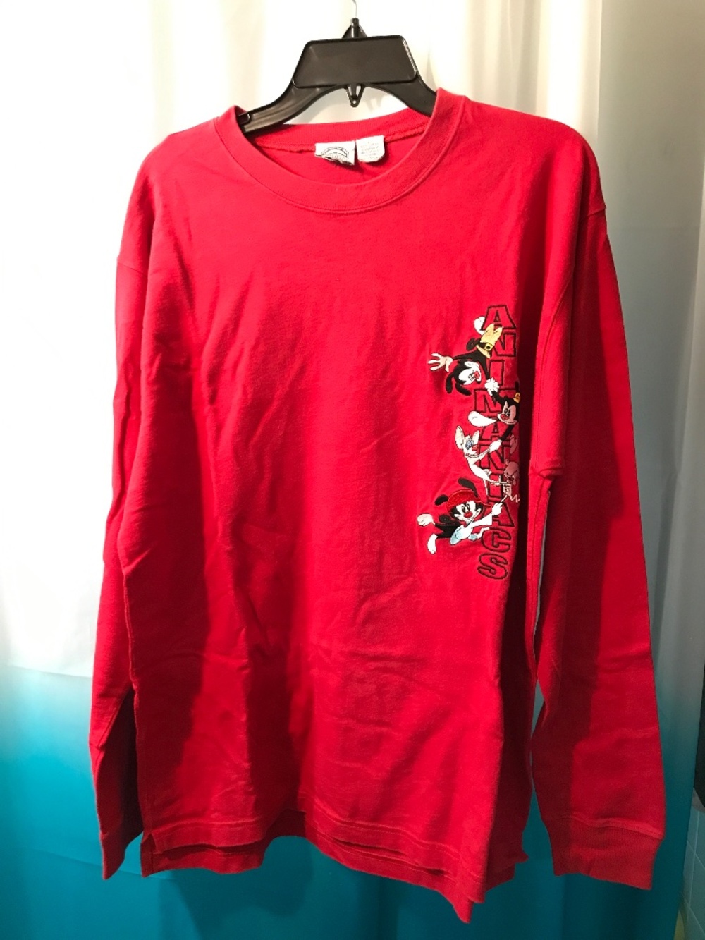 Vintage 1995 Animaniacs Long Sleeve Embroidered ReShirt Men’s/unisex -size Large